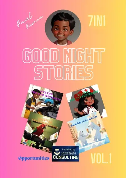 cover of the good night stories opportunities paul kumou, schwarzer junge, schwarze krnakenschwester