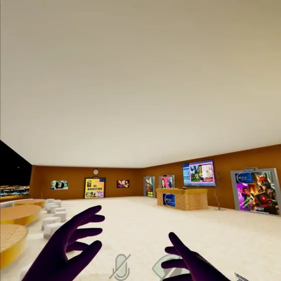 Drexler Consulting DC Bookstore Lobby Multiverse Infiniverse Childbook Virtual Reality Reading Watching Audio Book