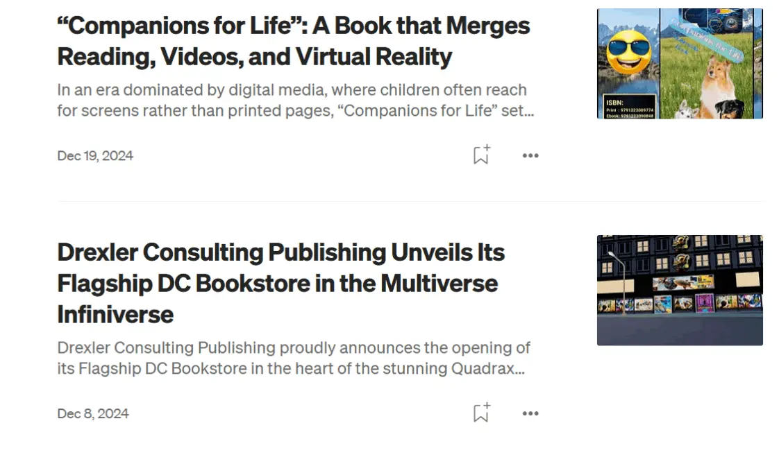 Medium-Artikles-Drexler-Consulting-Virtual-Reality-Book-Publishing-Immersiv-Multiverse