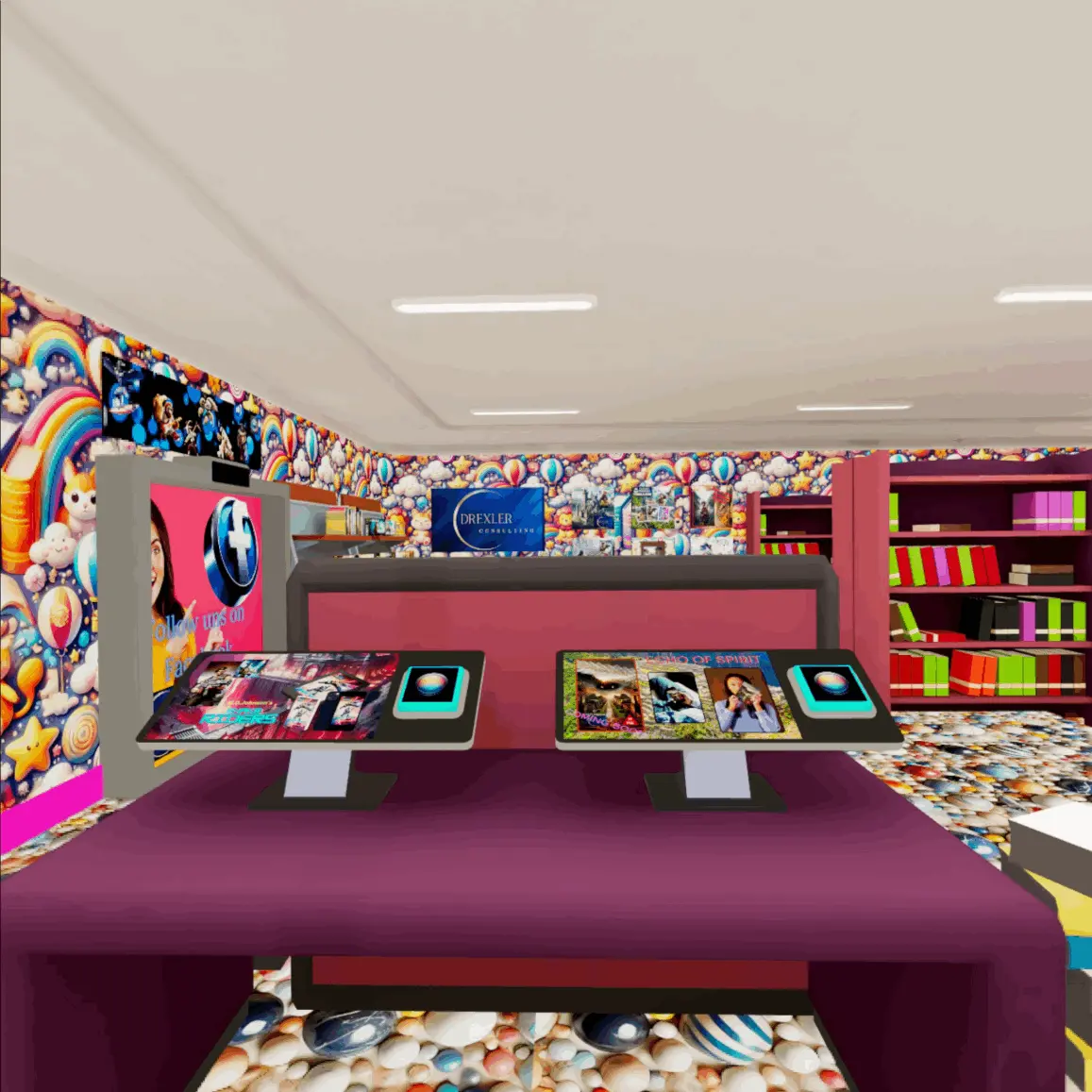 Inside the DC Bookstore Flagship Store in the Multiverse Virtual Reality with Meta Quest 3