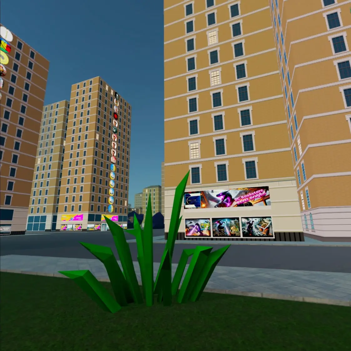 DC Bookstore Drexler Consulting Publishing Metaverse, DC Bookstore Beast Dragon view Right Hand Side of the Shop