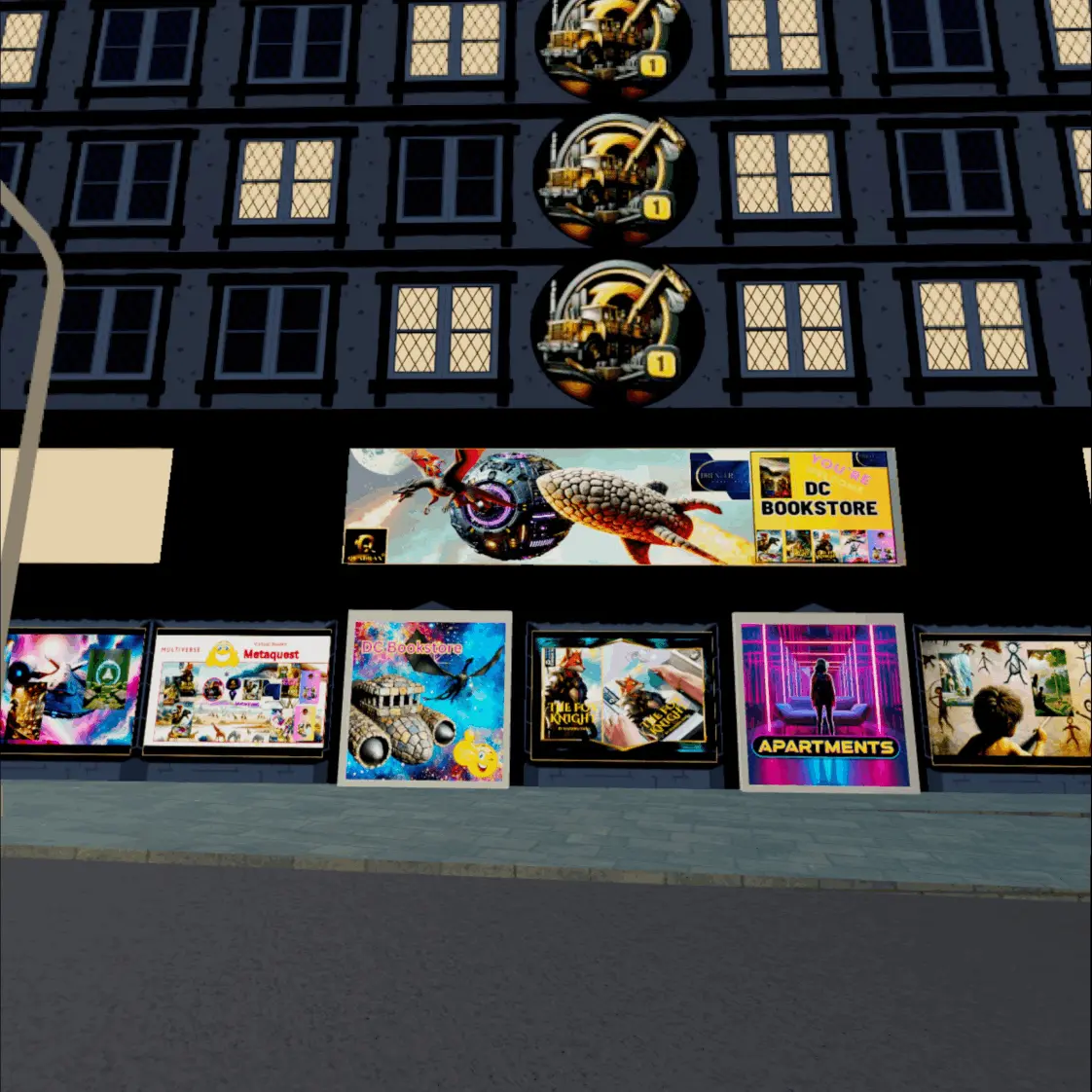 DC Bookstore Flagship Store outside view Location Drexler Consulting Publishing Quadrax Alpha Residence