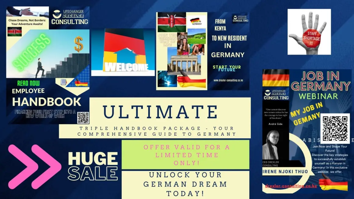 Ultimate set of 3 Handbooks in "One" brings you to Germany for Work